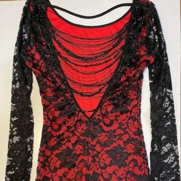 🌺Red and black Frederick's of Hollywood dress🎉 - Picture 9 of 16
